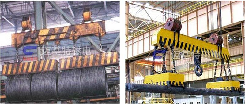 MW12系列、MW15系列吊運(yùn)捆扎螺紋鋼、圓鋼用起重電磁鐵